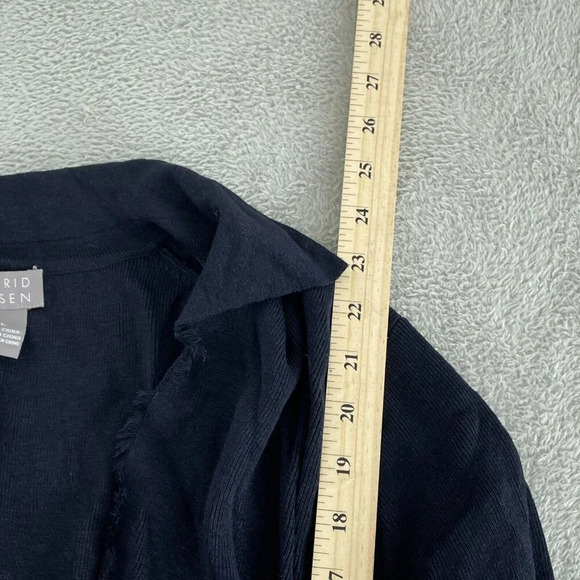 Sigrid Olsen Womens Blue Open-Front Cardigan XL 2619 - Picture 6 of 8